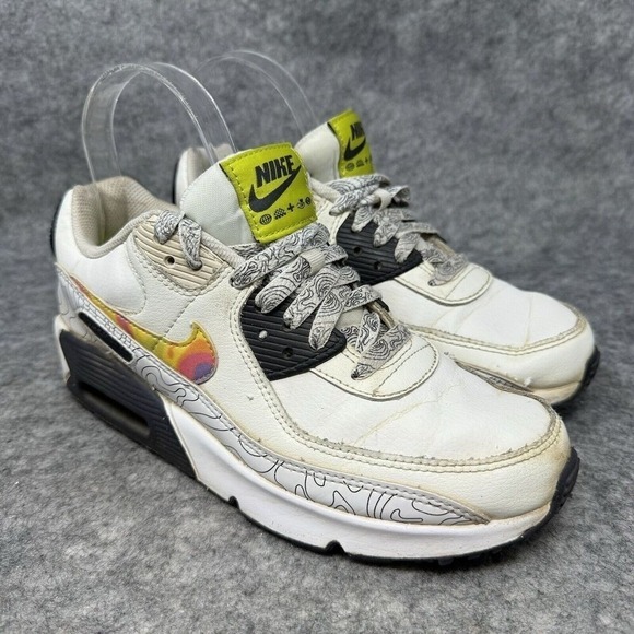 Nike Air Max 90 Leather SE GS Save Our Planet Shoes Boys Size 5y DX1814 100 - Picture 1 of 11